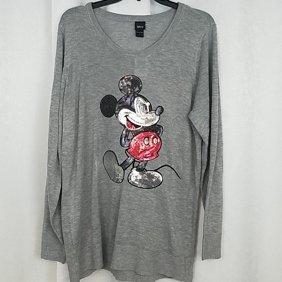 Disney Sweaters - NWT Disney Mickey Mouse Sequined Sweater  Size 1X